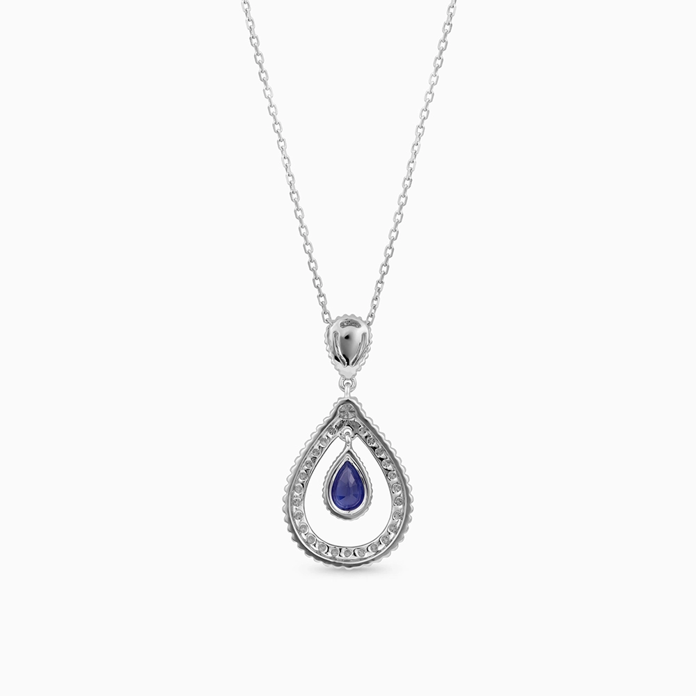 Sapphire Diamond Necklace
