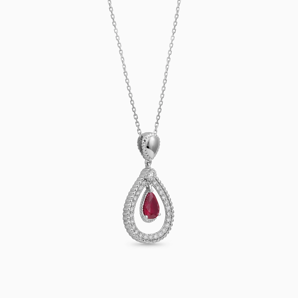 Ruby Diamond Necklace