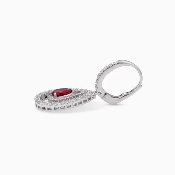Ruby  Diamond  Earring