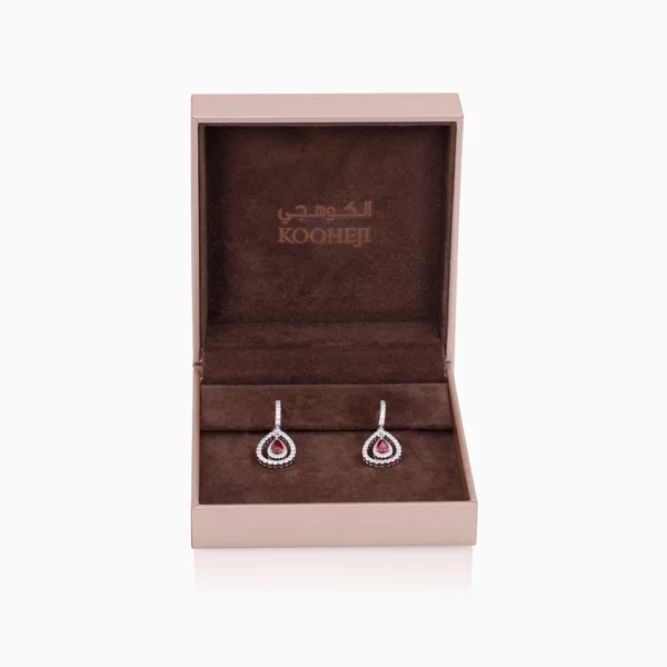 Ruby  Diamond  Earring