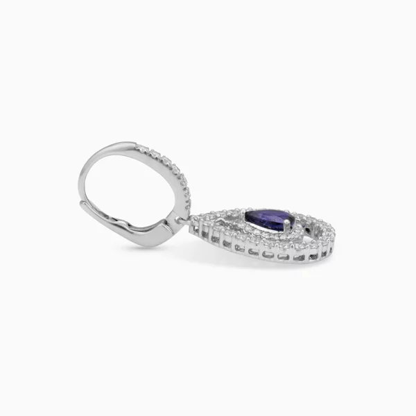 Sapphire Diamond  Earring