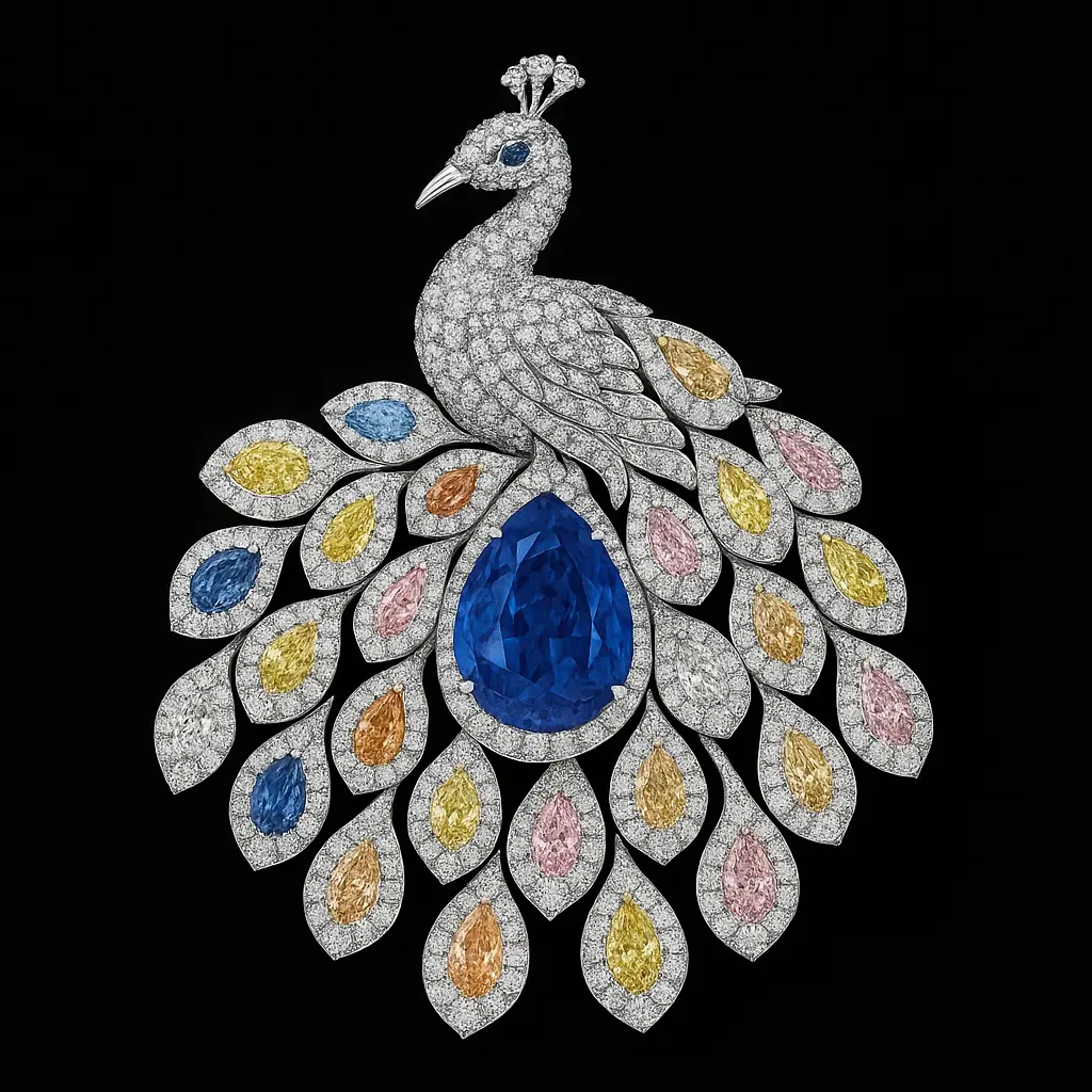 بروش-The-Peacoc Brooch-من-Graff