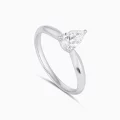 Pear Shaped Solitaire Ring