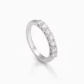Solitaire Half Eternity Diamond Ring