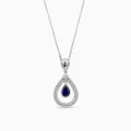 Sapphire Diamond Necklace