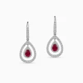 Ruby  Diamond  Earring