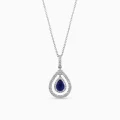 Sapphire Diamond  Necklace